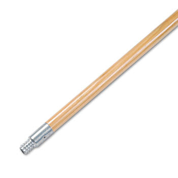Metal Tip Threaded Hardwood Broom Handle (12/Case)-Boardwalk-T-Ray Specialties