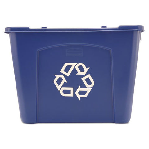 Stacking Recycle Bin (6/Case)-Rubbermaid Commercial Products-T-Ray Specialties