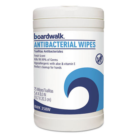 Antibacterial Wipes (6/Case)-Boardwalk-T-Ray Specialties