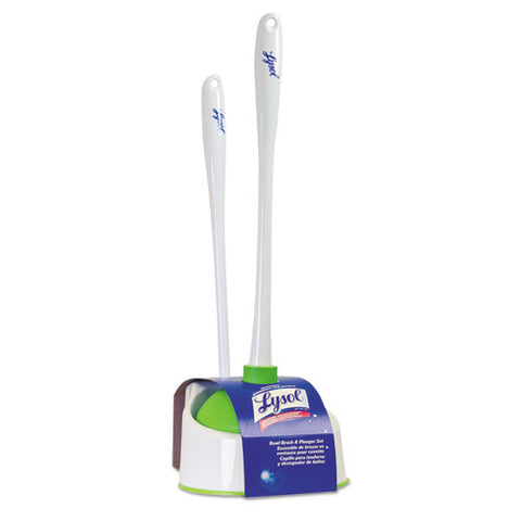 Lysol Bowl Brush with Plunger and Caddy (4/Case)-Quickie-T-Ray Specialties
