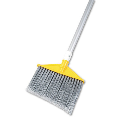 Angled Large Brooms, Poly Bristles (6/Case)-Rubbermaid Commercial Products-T-Ray Specialties