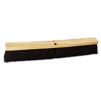 Floor Brush Head, 24" Wide, Polypropylene Bristles (12/Case)-Boardwalk-T-Ray Specialties