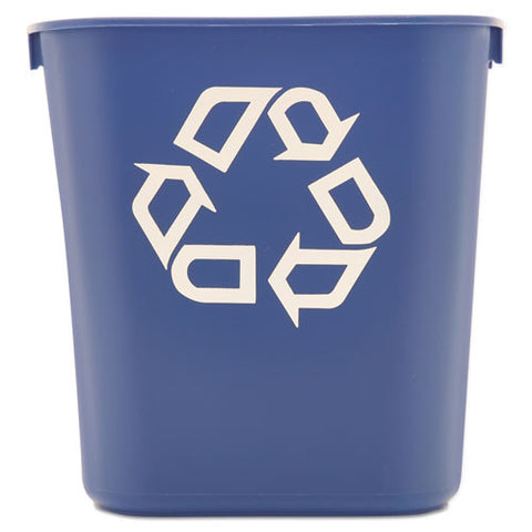 Small Deskside Recycling Container (12/Case)-Rubbermaid Commercial Products-T-Ray Specialties