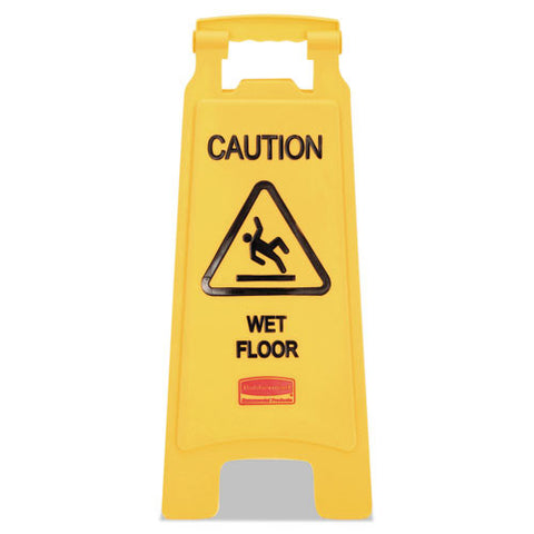 Caution Wet Floor Sign (6/Case)-Rubbermaid Commercial Products-T-Ray Specialties