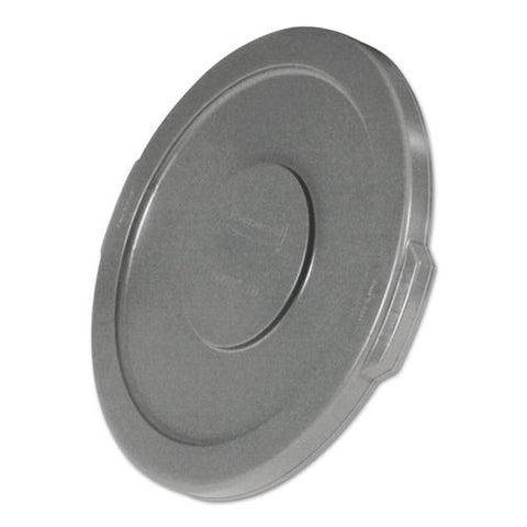 Round Flat Top Lid (6/Case)-Rubbermaid Commercial Products-T-Ray Specialties
