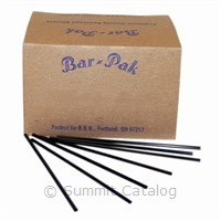 5.75" Jumbo Straw, Black Unwrapped (2500/Case)-Cell-O-Core-T-Ray Specialties